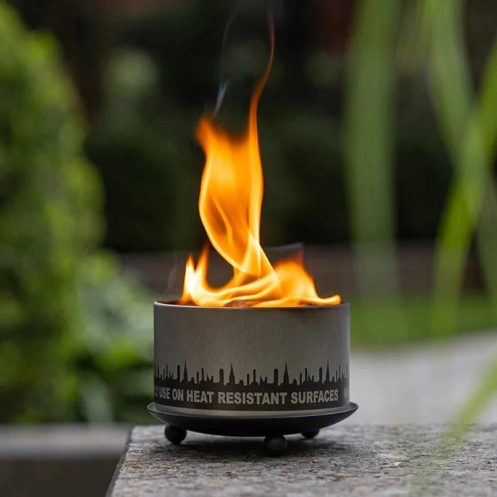City Bonfire Portable Fire Pit – Soy Wax, Low Smoke, Outdoor Camping