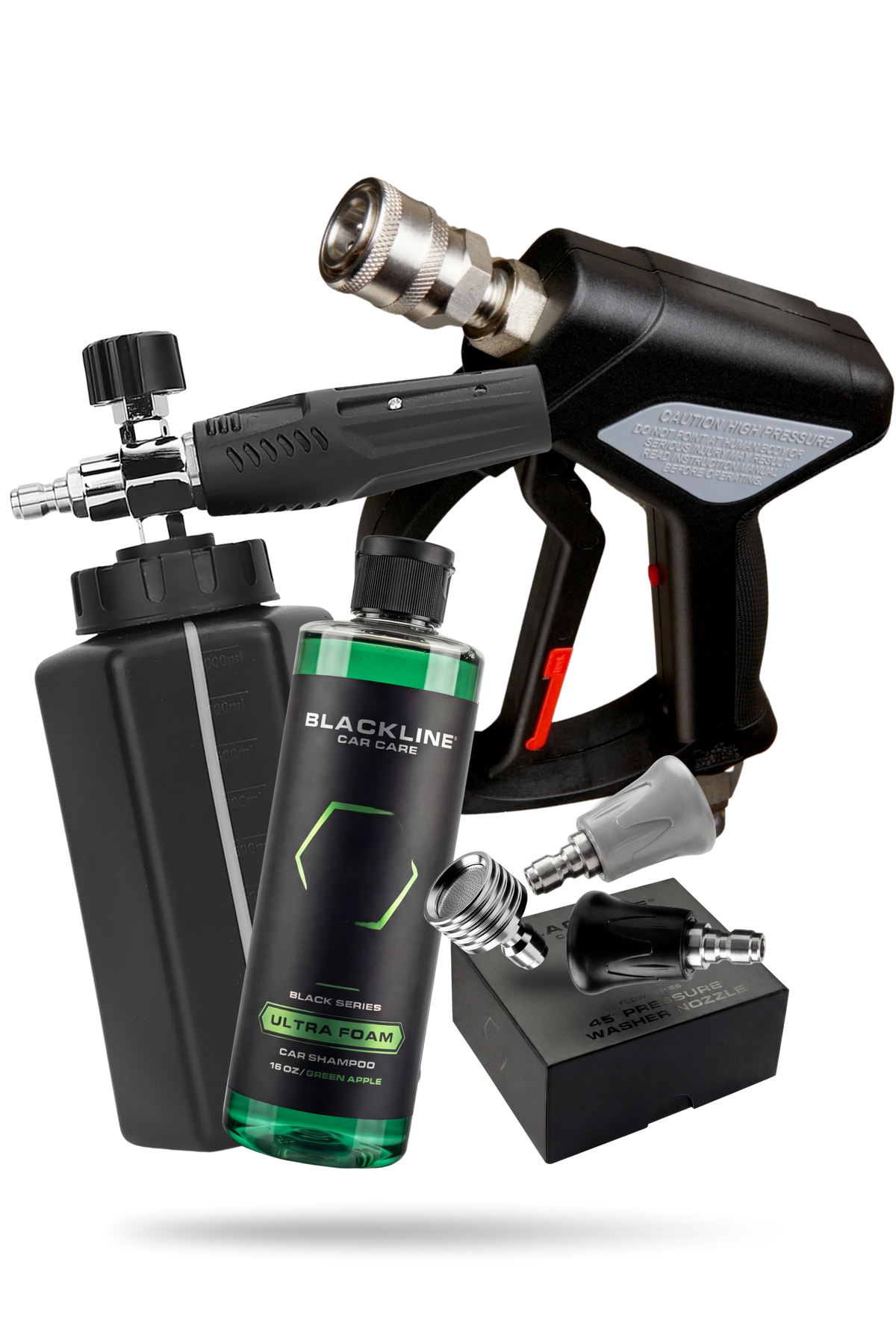 Blackline® Snub-Nose Pressure Washer Gun – Compact Pressure Washer Spray Gun