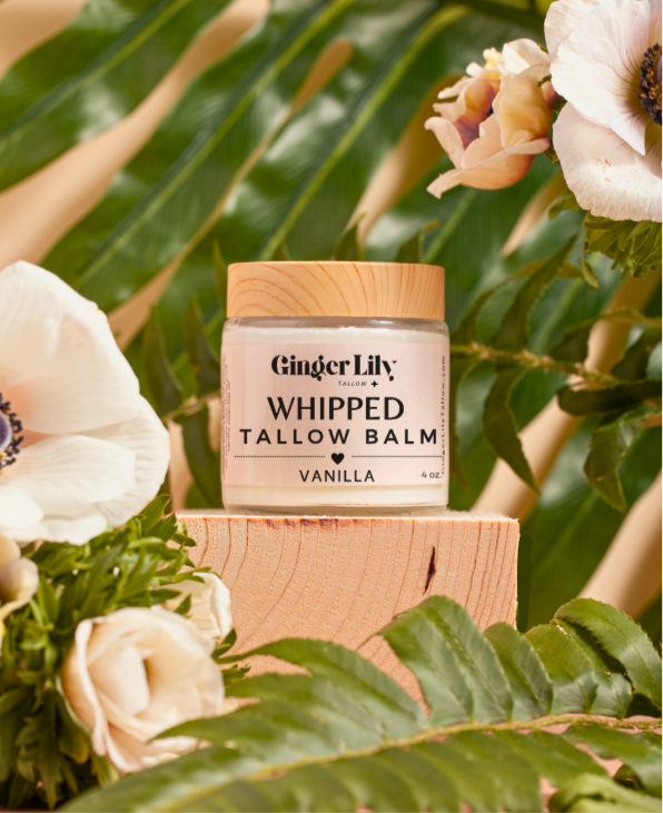 Organic Whipped Tallow Face & Body Balm – Natural Moisturizer, Grass-Fed