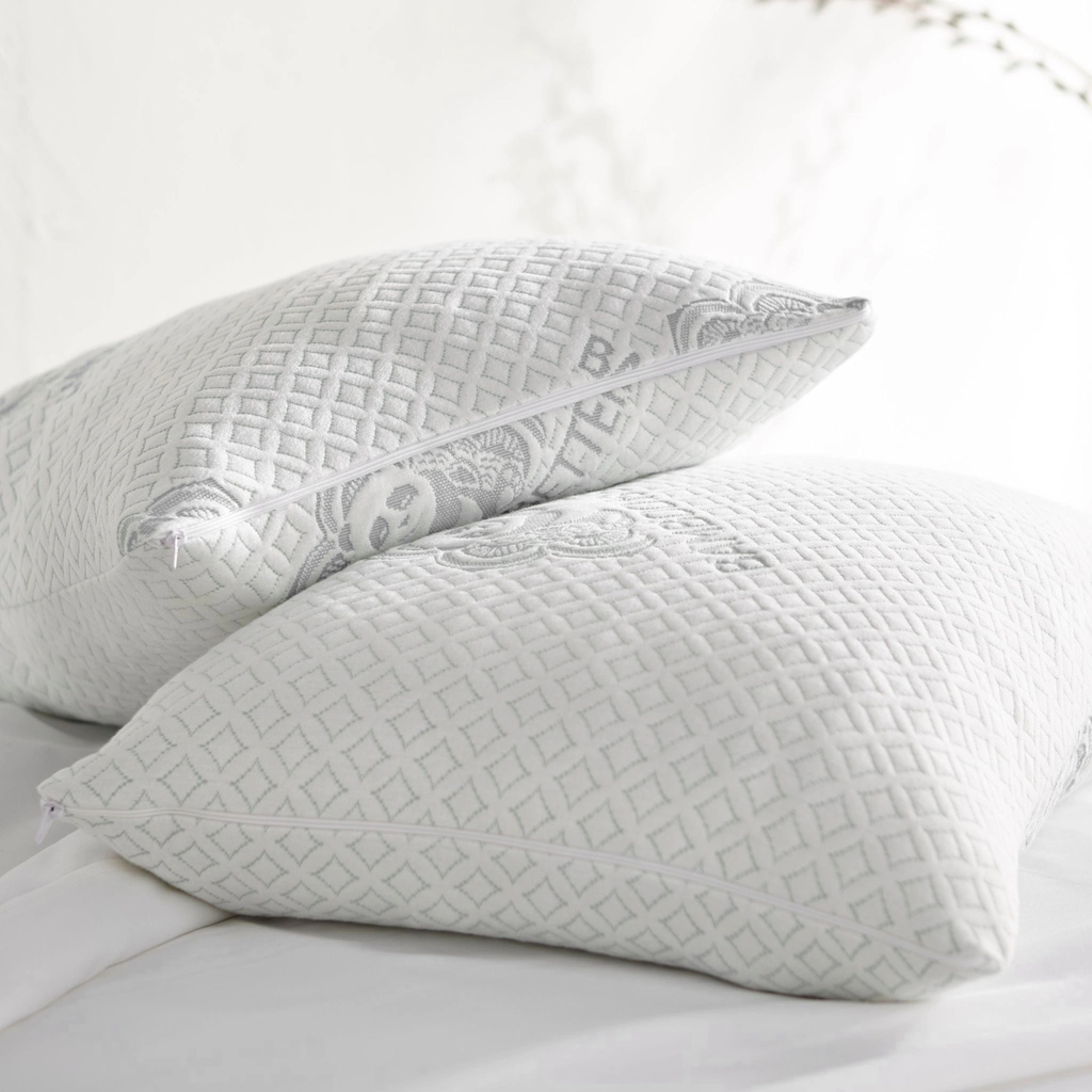 Adjustable Bamboo Cooling Pillow – Gel Memory Foam, Breathable, Queen/King Size