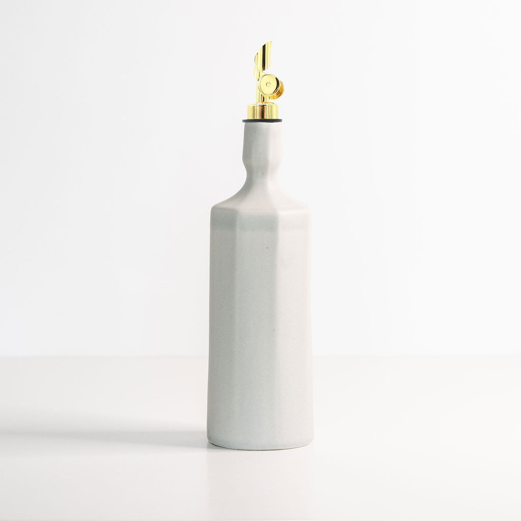 Elixir Porcelain Olive Oil Dispenser Bottle – Ceramic, Lead-Free, Kitchen Decor